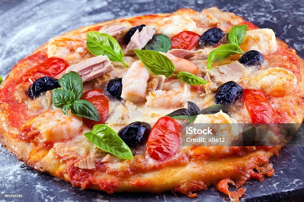 Pizza - Foto de stock de Atum - Peixe royalty-free