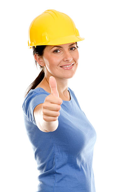 istock woman in helmet 184340440