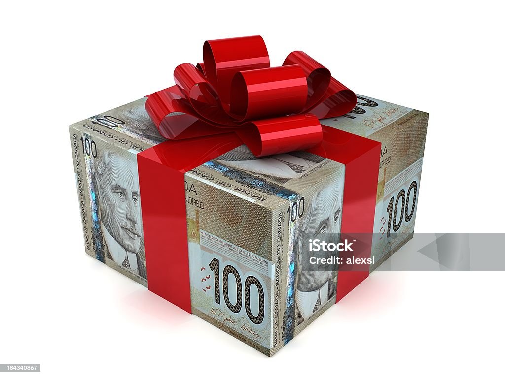 Geld, Geschenk-Kanadische Dollar - Lizenzfrei Währung Stock-Foto