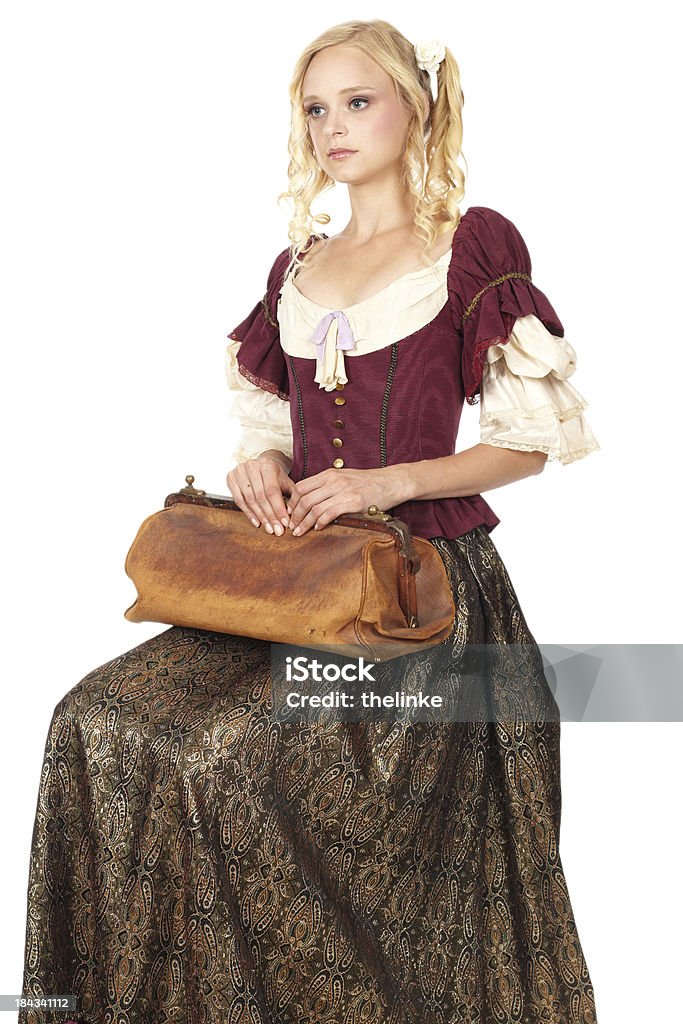 Jeune femme en vêtements de style baroque - Photo de Adulte libre de droits