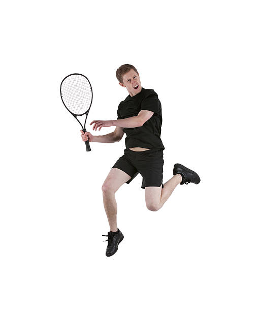 istock Tennis player in action 184341879