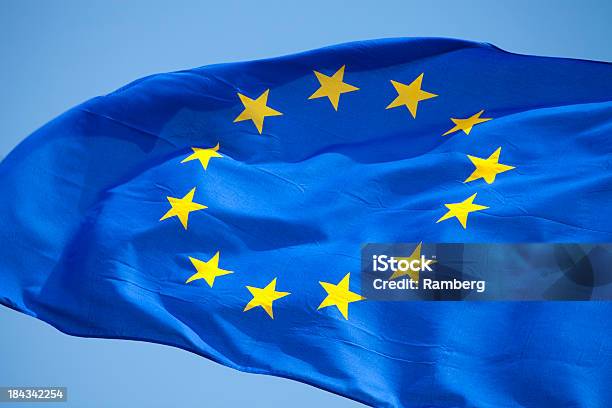 Bandera De La Comunidad Europea Foto de stock y más banco de imágenes de Azul - Azul, Bandera, Bandera de la Comunidad Europea