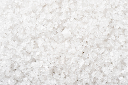 A background of White Sea salt