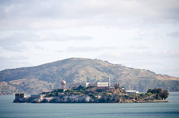 Image of Aquatic Cove with view of Alcatraz Island west side and mountain in distance