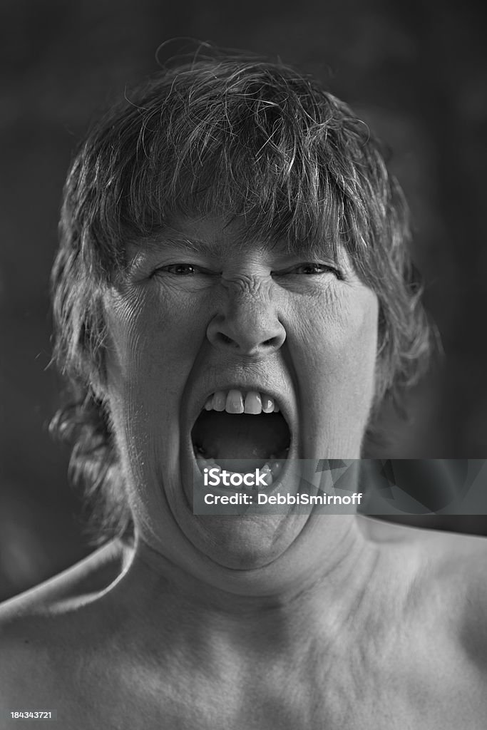 Psycho menopausa donna - Foto stock royalty-free di Tristezza