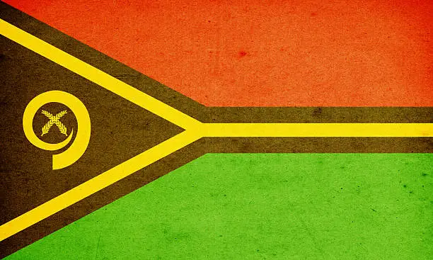 Photo of Flag of Vanuatu Close-Up (High Resolution Image)