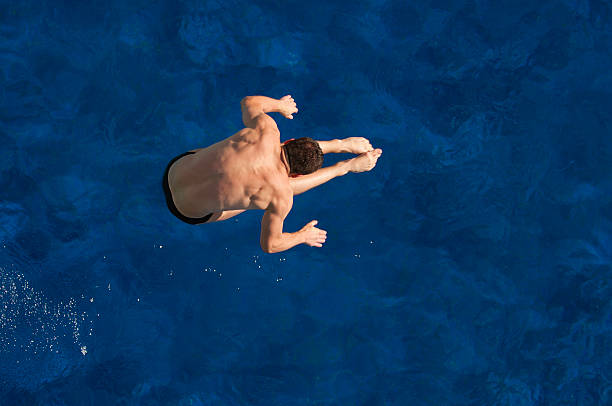 istock Diver flipping on the way down 184344066