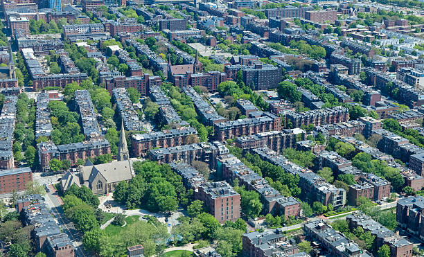 istock Boston Back Bay Neighborhood View from Above 184345241
