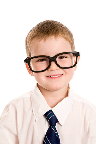istock Smiling Preschooler In Nerd Glasses 184345365