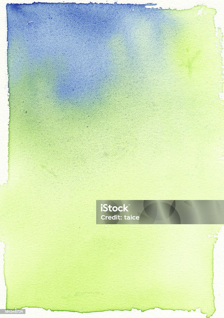 Grünen und blauen Hintergrund weichen Mischung Aquarell Paiting - Lizenzfrei Abstrakt Stock-Illustration