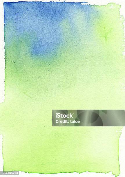Zielone I Niebieskie Tło Miękkiej Mieszanki Paiting Wodne - Stockowe grafiki wektorowe i więcej obrazów Abstrakcja