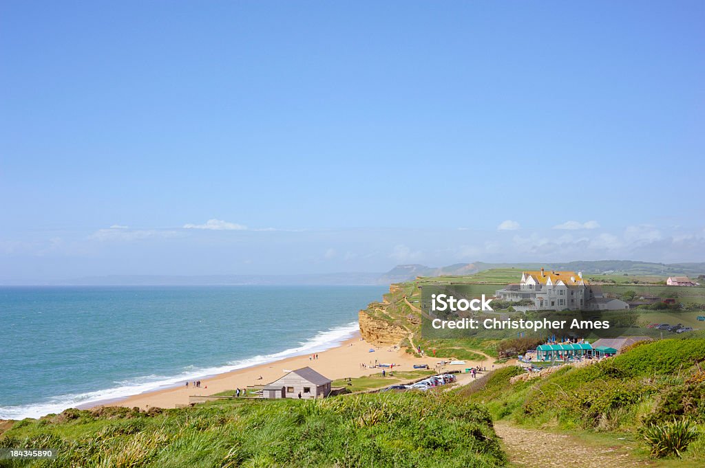 Burton Bradstock vista spiaggia - Foto stock royalty-free di Burton Bradstock