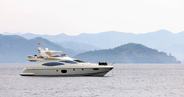 istock Yacht near islands 184346508