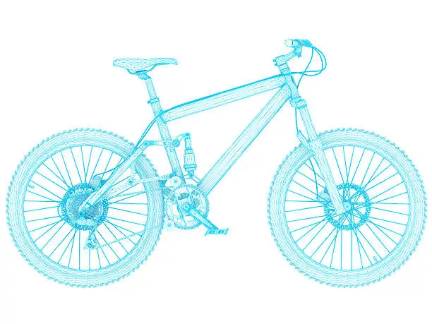 Photo of 3D Sketch architecture Mountain Bicycle 1