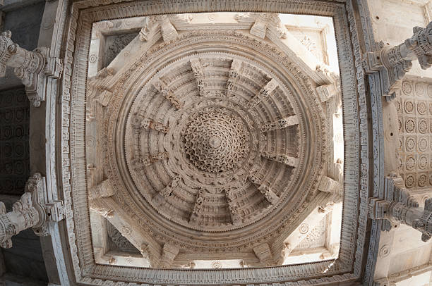 istock Ranakpur temple celing, India 184346719