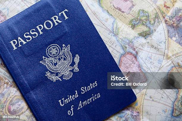 Usa Passport Stock Photo - Download Image Now - Adventure, Brochure, Eagle - Bird