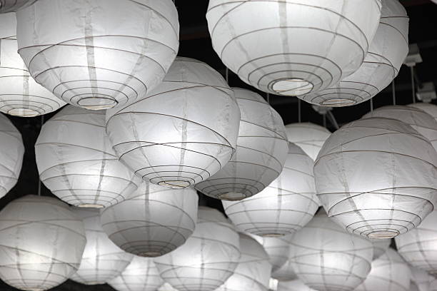 istock Ball shaped pendant lamps 184347058