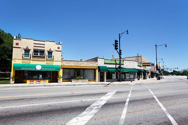 istock Restaurant and Shops in Forest Glen, Chicago 184347223