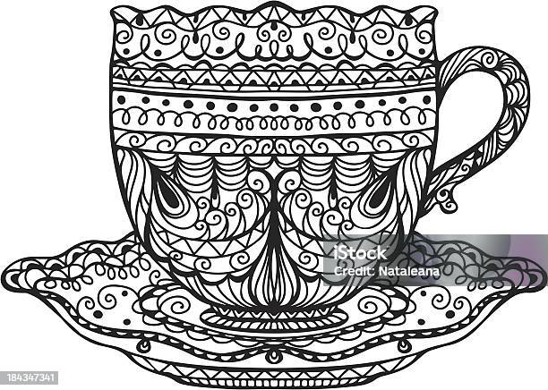Tazza Di Caffè E Tè - Immagini vettoriali stock e altre immagini di Invito al tè - Invito al tè, Arte, Arti e mestieri