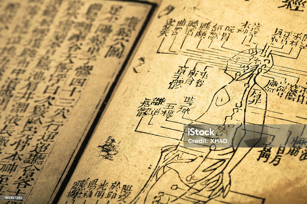 Old medicine book from Qing Dynasty "this is very old Chinese traditional herbal medicine ancient book(Golden Mirror of Medicine),from qing dynasty have more than 200 years(maybe 18th century).the book records the use of acupuncture,herbal medicine and book of changes with chinese script.It is preserved complete by one chinese doctor of my grandfather.(Golden Mirror of Medicine) is four years from the imperial Qing Dynasty Qian Wu is responsible for editing of a medical textbook. (Golden Mirror of Medicine) is named by the Emperor Qianlong.China's comprehensive Chinese medical books in a brief but fairly complete. Collected from the DongZhou Dynasties on the book, down to the essence of ancient medical books Ming and Qing Dynasties.Thank you download this image,plese click the lightbox to see more similar portfolio:" Chinese Herbal Medicine Stock Photo