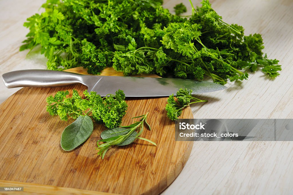 Salvia e rosmarino e prezzemolo - Foto stock royalty-free di Alimentazione sana