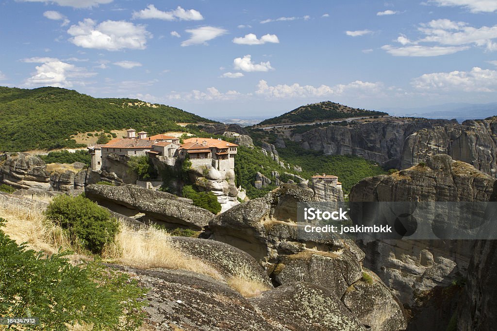 Meteoro Mosteiro na Grécia - Foto de stock de Abadia - Mosteiro royalty-free
