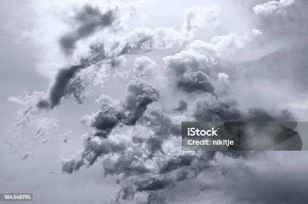 Clouds Stock Photo - Download Image Now - Black And White, Cloud - Sky, Cloudscape