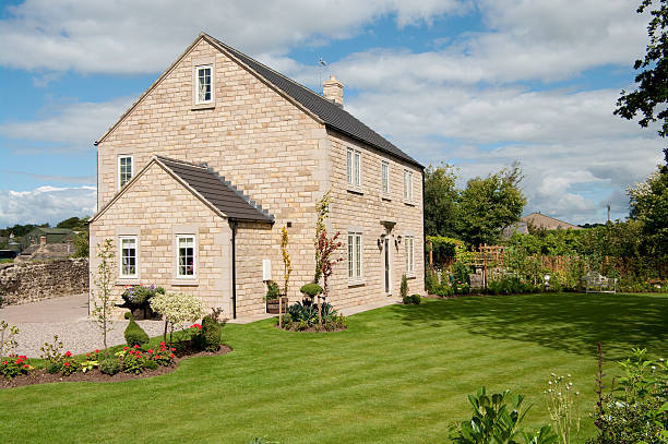 Scotland, United Kingdom - August 16, 2023: Great Aunt Lizzie's, gardeners cottage in Edinburgh.