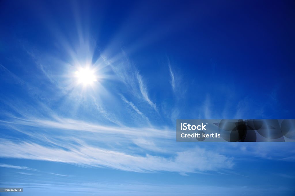Blue céu - Foto de stock de Aberto royalty-free