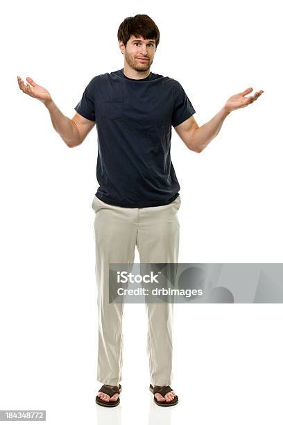 Male Portrait Stock Photo - Download Image Now - Men, Confusion, T-Shirt