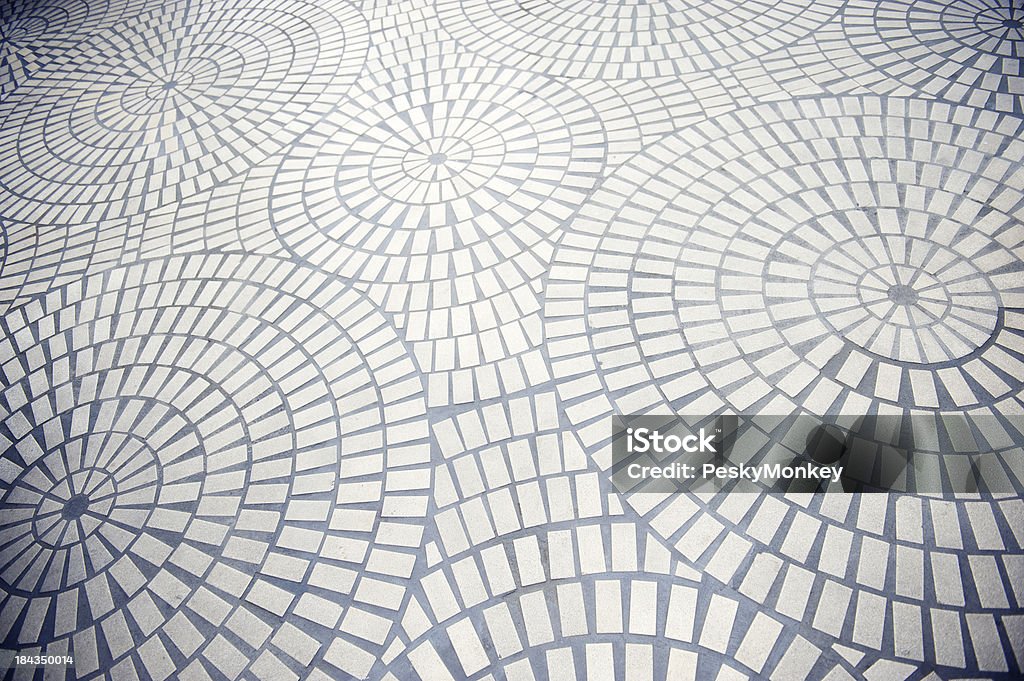 Plein cadre fond de cercles concentriques motif de briques - Photo de Cercle libre de droits
