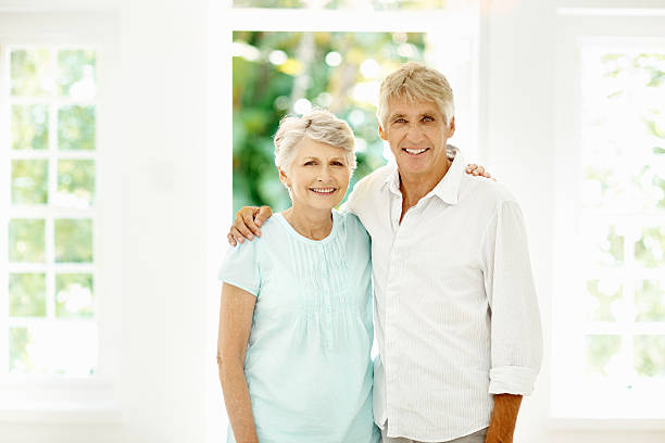 istock Senior couple having good time together 184350211