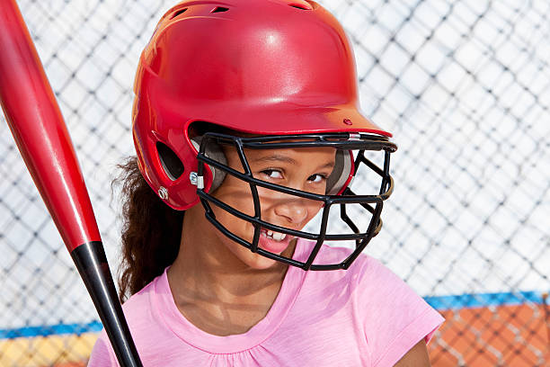 istock Girl in batting cage 184350273