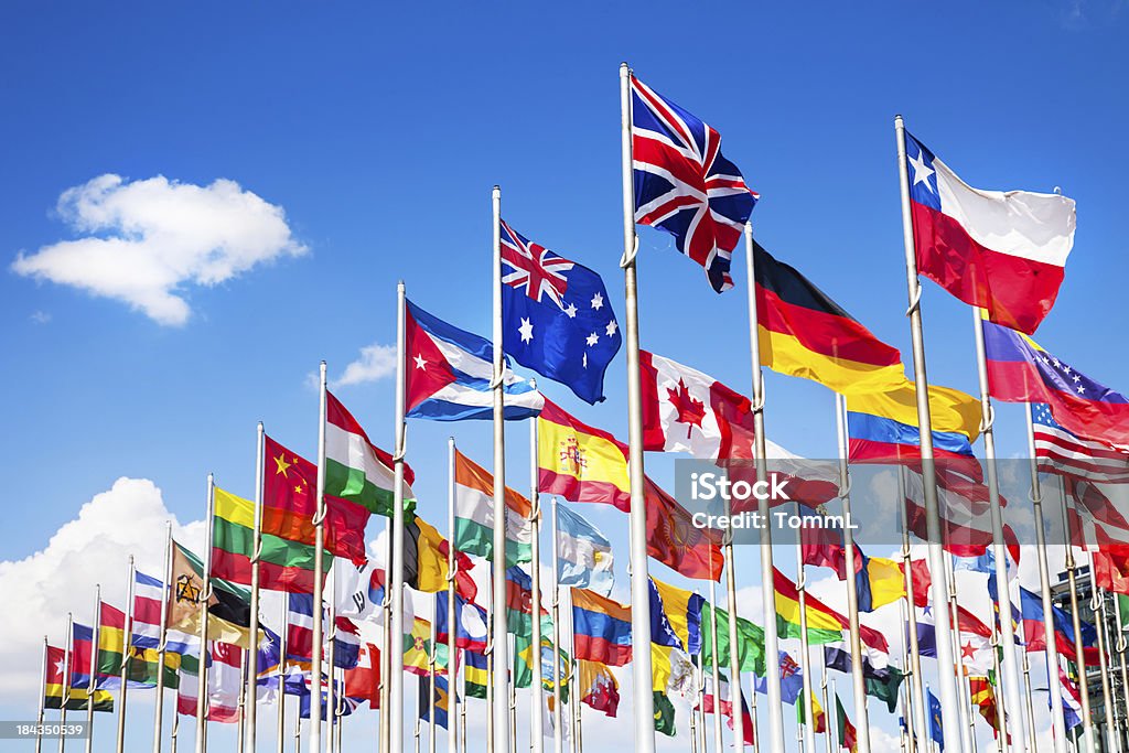 Bandeiras internacionais - Royalty-free Bandeira Nacional Foto de stock