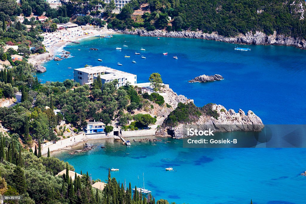 Isola di Corfù, Paleokastritsa - Foto stock royalty-free di Corfù