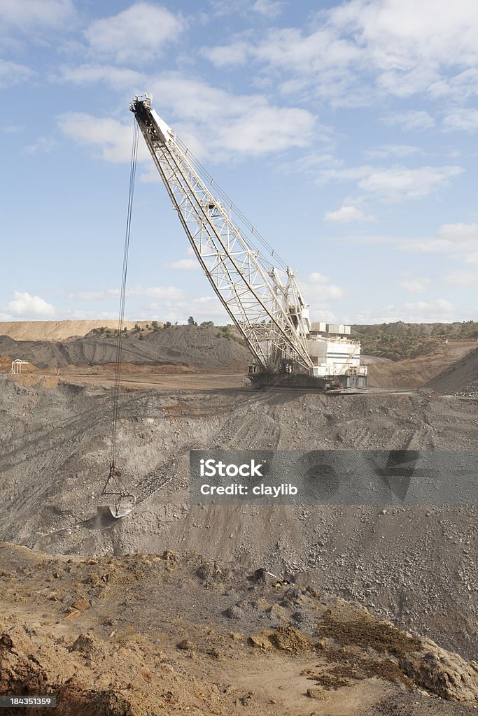Drag Linie im Coal Mining Industry - Lizenzfrei Ausrüstung und Geräte Stock-Foto