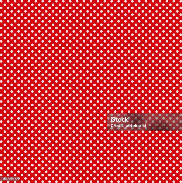 Red With White Dots Stock Photo - Download Image Now - Polka Dot, White Color, Red