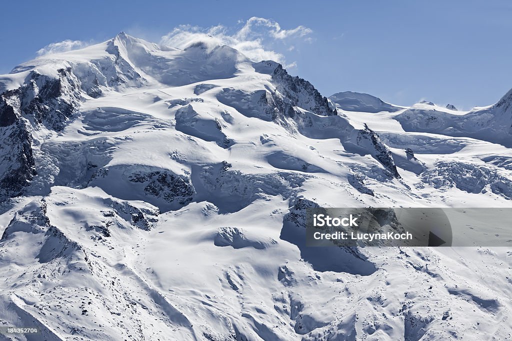 Monte Rosa-Gletscher - Lizenzfrei Alpen Stock-Foto