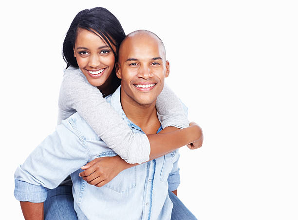 istock Attractive couple having fun together 184352728