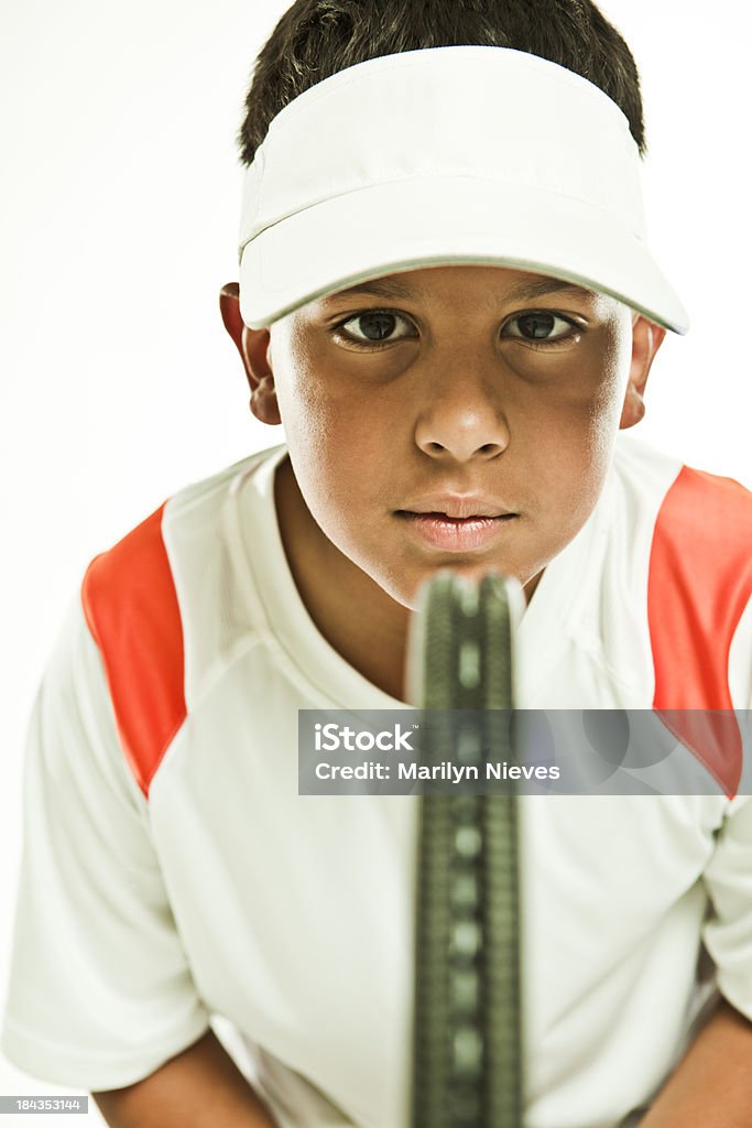 Jeune joueuse de tennis - Photo de 8-9 ans libre de droits