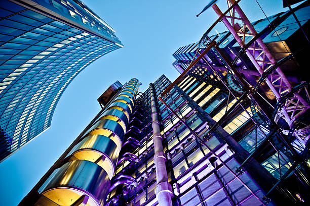 Futuristic Buildings in Business District