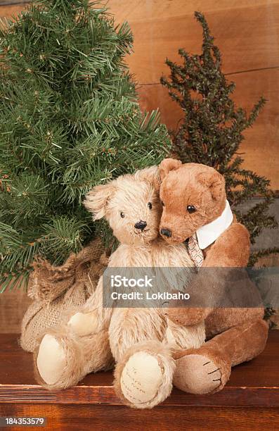 Нежный Snuggling Teddy Bears — стоковые фотографии и другие картинки Без людей - Без людей, В полный рост, Вертикальный