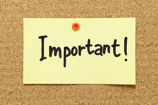istock Digital illustration of a post it with the word important 184353837