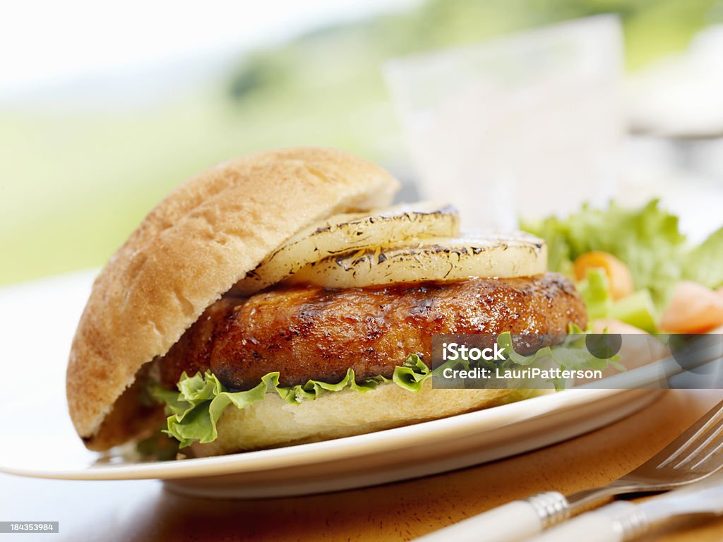 BBQ hambúrguer Grilled Ananás - Royalty-free Ananás Foto de stock