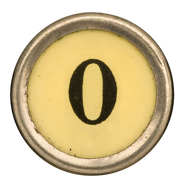 istock Alphabet - Number 0 from old Manual Typewriter. 184354079