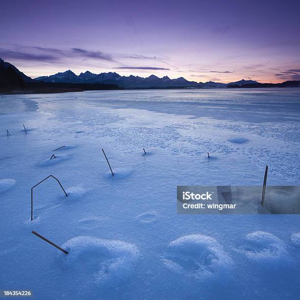 Winter Am See Bannwaldsee In Bavaria Deutschland Stockfoto und mehr Bilder von Allgäu - Allgäu, Alpen, Aufnahme von unten