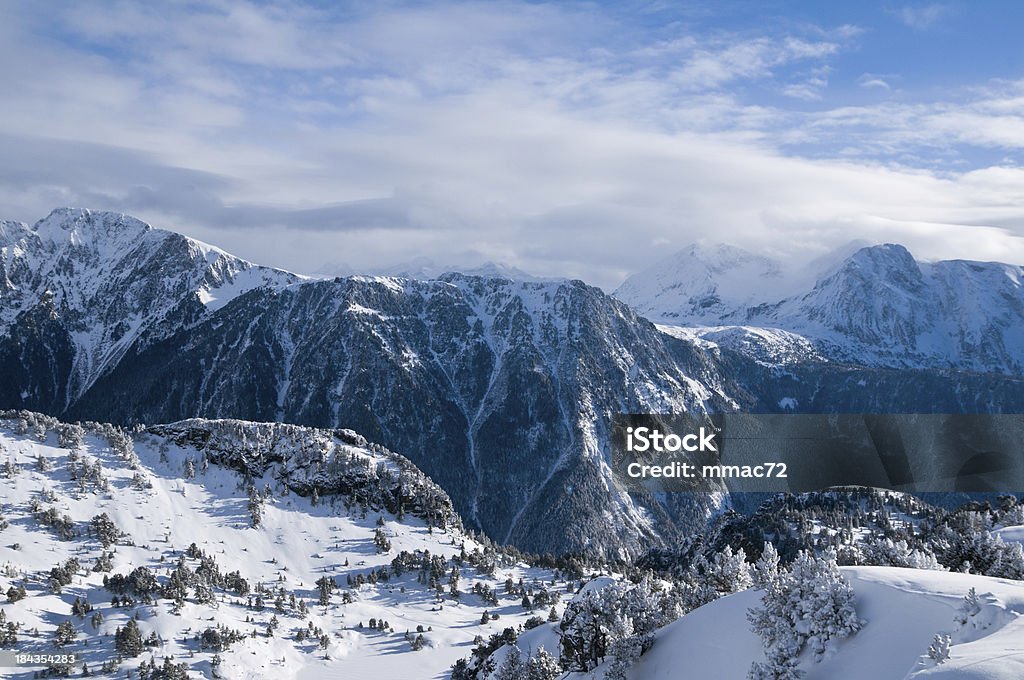 Зимний пейзаж с снегом и деревьями - Стоковые фото Без людей роялти-фри