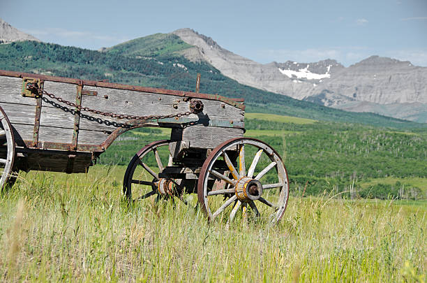 istock Prarie Landscape and Ranch Wagon 184354400