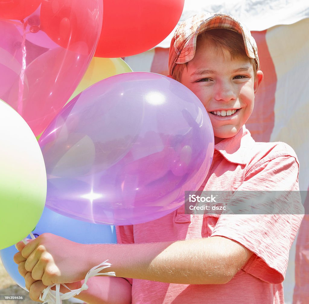 Menino no circo festa de aniversário - Foto de stock de Aniversário royalty-free