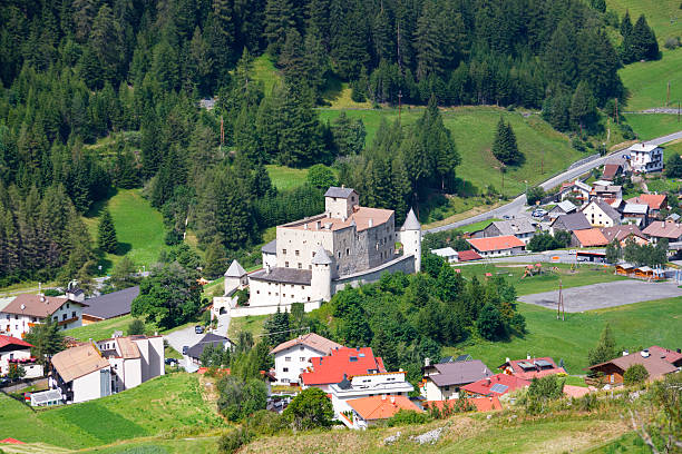 istock Castle Naudersberg, Austria From Above 184354440